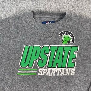 Vtg Y2K USC Upstate Spartans J. America Mens L Sweatshirt Embroidered Gray Green